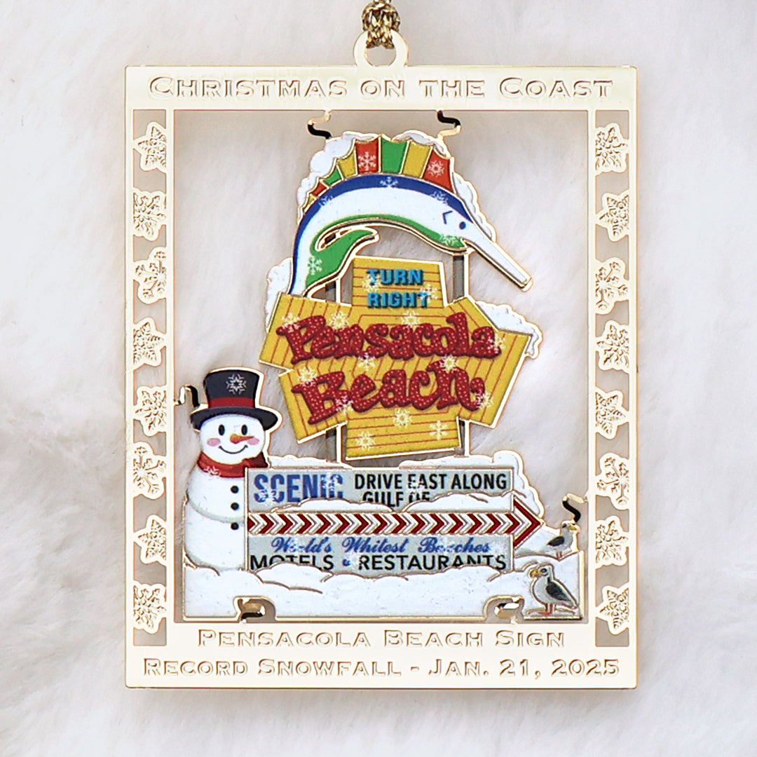 2025 Pensacola Ornament - Historic Snowstorm